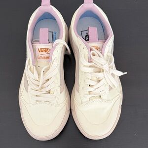 Vans Ultrarange Women's Cream and Pink Sneakers